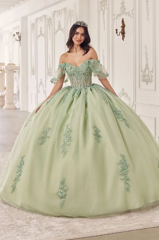 women's glam dressesCinderella Divine 15725 Long Quinceanera Ball Gown