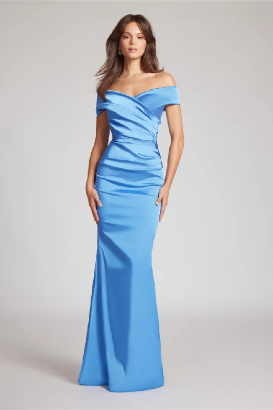 women's bodycon dressesOff The Shoulder Stretch Satin Gown